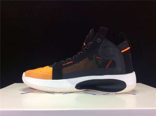 【360】[BQ3381-800]-[AIR JORDAN 34 PF AMBER RISE/METALLIC SILVER-BLACK-SAIL]-[MAN:39-46]