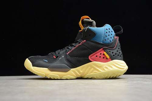 【550】[DA1951-001]-[UNION X JORDAN DELTA MID OFF NOIR/BRIGADE BLUE-DARK SMOKE GREY/RED]