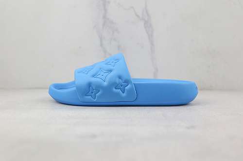 【280】[L*V WATERFRONT MONOGRAM SLIPPERS BLUE/BLUE/BLUE]-[MAN:38-45]