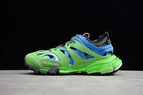 [151-147-163]-[ECBA8002230]-[GET 3.0 TRIPLE S SNEAKER SHOE BLUE/GREEN]-[UNISEX:36-45]