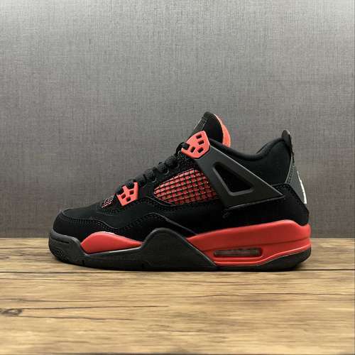 【340】[CT8527-016]-[AIR JORDAN 4 RETRO RED THUNDER BLACK/BLACK/RED]-[WOMAN:36-39]-[MAN:40-45]