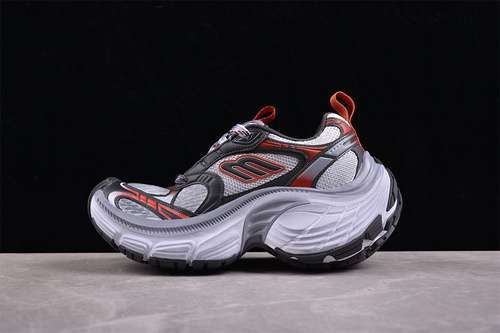 【500】[W2W2MV20311]-[BA*LEN*CIAGA TRACK SNEAKER WHITE/BLACK/RED/GREY]-[WOMAN:35-39]-[MAN:40-46]