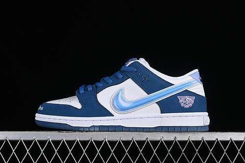 【430】[FN7819-400]-[BORN X RAISED DUNK LOW SB ONE BLOCK AT A TIME DEEP ROYAL BLUE/WHITE/WHITE]