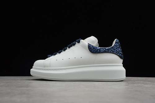 【580】[ALE*XANDER MCQUEEN SHOES WHITE/NAVY BLUE]-[WOMAN:35-40]