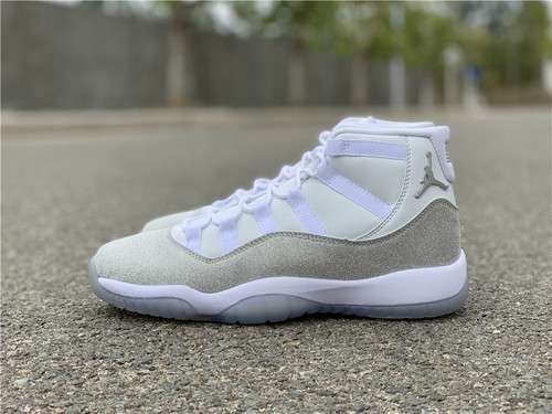 【500】[AR0715-100]-[AIR JORDAN 11 WHITE/METALLIC SILVER/VAST GREY]-[UNISEX:36-47.5]