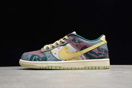 【380】[CZ9747-900]-[SB DUNK LOW SP LEMON WASH MULTI-COLOR/MIDNIGHT TURQUOISE-CARDINAL RED]