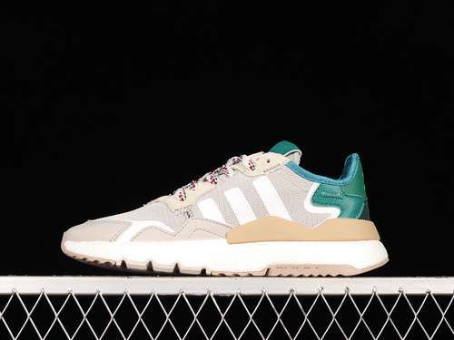 【280】[FW6708]-[NITE JOGGER BOOST SHOES BEIGE/GREEN/CLOUD WHITE]-[WOMAN:36-39]-[MAN:40-45]