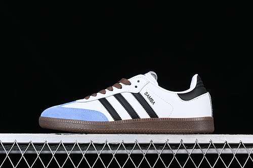 【230】[GP8366]-[ADIDAS SAMBA VEGAN WHITE/BLACK/BLUE]-[WOMAN:35-39]-[MAN:40-45]