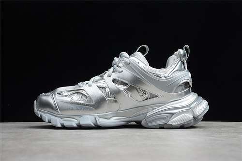 【480】[542023-W2FS3-8100]-[BA*LEN*CIAGA TRACK 2.0 SNEAKER SILVER/SILVER/WHITE]-[UNSIEX:35-45]