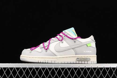 【470】[ DM1602-100] -[OFF-WHITE X DUNK LOW &#x27;LOT 21 OF 50&#x27;SAIL/NEUTRAL GREY-HYPER ]-
