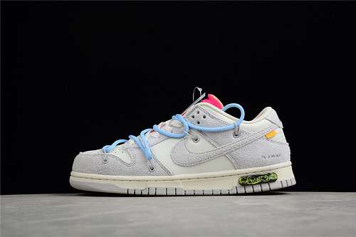 【480】[DJ0950-113]-[OW X SB DUNK LOW LOT 38 OF 50 SAIL/NEUTRAL GREY/PSYCHIC BLUE]-[UNISEX:36-47.5]