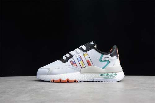 【280】[FX3811]-[NITE JOGGER 2021 BOOST SHOES CLOUD WHITE/CORE BLACK/MULTI-COLOR]-[UNISEX:36-45]