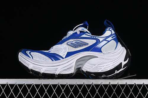 【440】[W2MV21214]-[BA*LEN*CIAGA TRACK SNEAKER WHITE/GREY/BLUE]-[WOMAN:35-39]-[MAN:40-46]