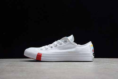 【240】[166737C]-[CHUCK TAYLOR ALL STAR LOGO STACKED OX WHITE/RED/EGRET]-[UNISEX:35-44]