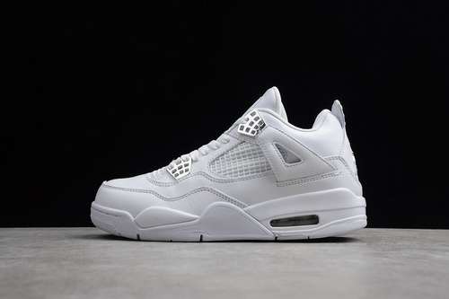 [308497-100]-[AIR JORDAN 4 RETRO PURE MONEY WHITE/METALLIC SILVER]-[UNISEX:36-45]-[1.3-200]