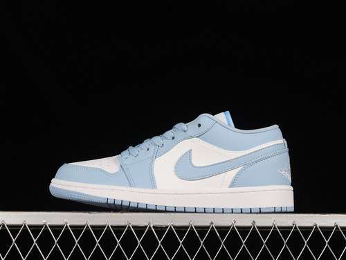 【280】[DC0774-141]-[AIR JORDAN 1 LOW WHITE/WHITE/ICE BLUE]-[WOMAN:36-39]-[MAN:40-45]
