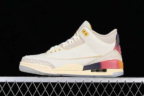 【460】[FN0344-901]-[J.BALVIN AIR JORDAN 3 RETRO GREY/BLACK/ORANGE/BROWN]-[MAN:40-47.5]