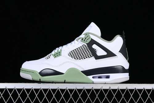 【550】[AQ9129-103]-[AIR JORDAN 4 RETRO SEAFOAM WHITE/OIL GREEN/DARK ASH/NEUTRAL GREY]