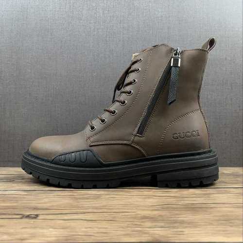 【400】[ALE*XANDER X GU*CCI HIGH MARTIN BOOTS LIGHT BROWN/LIGHT BROWN/BLACK]-[MAN:38-44]