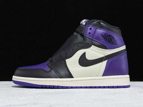【490】[555088-501]-[GET AIR JORDAN 1 RETRO HIGH OG COURT PURPLE/BLACK-SAIL]-[MAN:40-46]