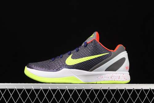 【400】[446442-500]-[ZOOM KOBE 6 SUPREME CHAOS INK/VOLT-DARK GREY-WHITE]-[MAN:39-46]