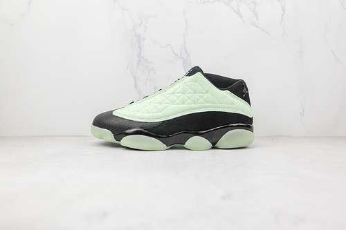 【630】[DM0803-300]-[AIR JORDAN 13 RETRO LOW SINGLES DAY BARLEY GREEN/BLACK]-[MAN:40-47.5]