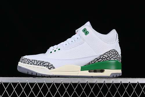 【320】[CK9246-136]-[AIR JORDAN 3 LUCKY GREEN WHITE/GREY/GREEN]-[MAN:40-47.5]