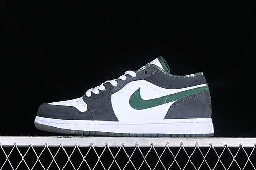 【260】[309192-131]-[AIR JORDAN 1 RETRO LOW WHITE/DEEP FOREST-LIGHT GRGAPHITE]-[MAN:39-46]