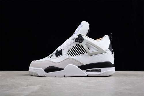 【340】[DH6927-111]-[AIR JORDAN 4 RETRO MILITARY BLACK WHITE/BLACK/NEUTRAL GREY]-[MAN:40-48]