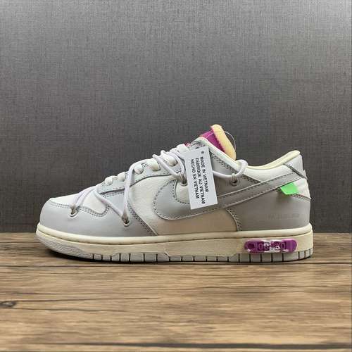 【360】[DM1602-118]-[OW X SB DUNK LOW LOT 03 OF 50 SAIL/NEUTRAL GREY/WHITE]-[WOMAN:36-39]-[MAN:40-46]