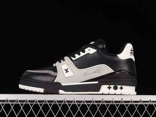 【750】[L*V 2021SS FASHION SHOW SNEAKERS BLACK/GREY/WHITE]-[MAN:38-45]