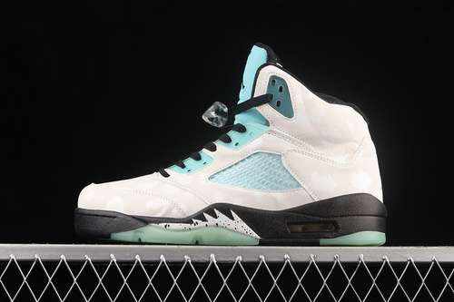 【380】[CN2932-100]-[AIR JORDAN 5 RETRO WHITE/BLACK/WHITE/ISLAND GREEN]-[WOMAN:36-39]-[MAN:40-46]