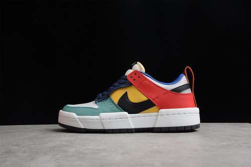 【240】[CK6651-004]-[SB DUNK LOW DISRUPT WHITE/MULTI-COLOR]-[WOMAN:36-39]-[MAN:40-44]