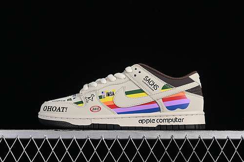【360】[MU0232-368]-[SB DUNK LOW APPLE BLACK/BROWN/MULTI-COLOUR]-[WOMAN:36-39]-[MAN:40-45]