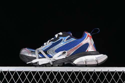 【440】[W3XLR0513]-[BA*LEN*CIAGA TRACK SNEAKER GREY/BLACK/BLUE/SILVER/RED]-[WOMAN:35-39]-[MAN:40-46]