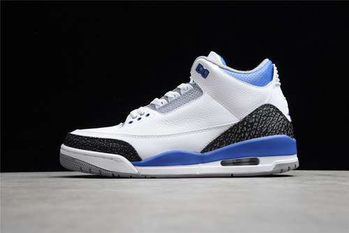 【450】[CT8532-145]-[GZ AIR JORDAN 3 RETRO WHITE/BLACK/CEMENT GREY/RACER BLUE]-[MAN:40-47]