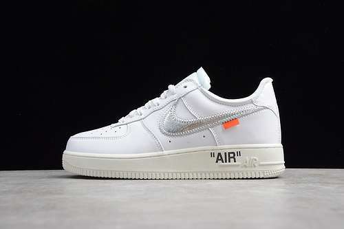 【420】[AO4297-100]-[GZ ABLOH OW X AIR FORCE 1 LOW VIRGIL WHITE/METALLIC SILVER]-[UNISEX:36-45]