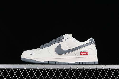 【360】[BB9866-002]-[SB DUNK LOW SUPREME WHITE/GREY]-[WOMAN:36-39]-[MAN:40-45]
