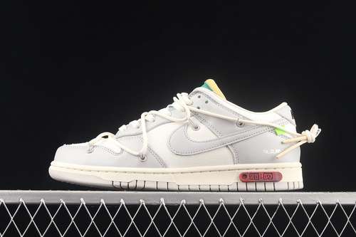 【450】[DM1602-121]-[OFF-WHITE X DUNK LOW &#x27;LOT 25 OF 50&#x27;SAIL/NEUTRAL GREY/PALE IVORY