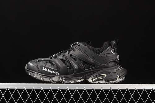 【650】[W3CN1000]-[BA*LEN*CIAGA TESS S.GOMMA SNEAKERS BLACK/BLACK/BLACK]-[WOMAN:35-39]-[MAN:40-46]