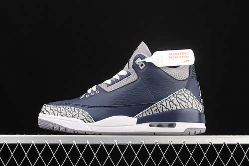【450】[CT8532-401]-[AIR JORDAN 3 RETRO GEORGETOWN MIDNIGHT NAVY/CEMENT GREY/WHITE]-[MAN:40-47.5]