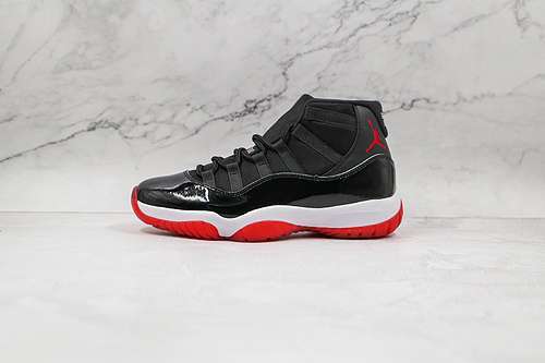 【480】[378037-061]-[AIR JORDAN 11 RETRO BRED 2019 BLACK/WHITE/VARSITY RED]-[MAN:40-47.5]