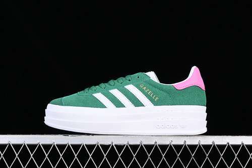 【250】[IG3136]-[ADIDAS ORIGINALS GAZELLE BOLD WHITE/PINK/GREEN]-[WOMAN:36-40]