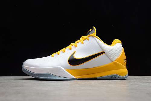 【390】[386430-104]-[ZOOM KOBE 5 V WHITE/BLACK/YELLOW]-[MAN:39-46]