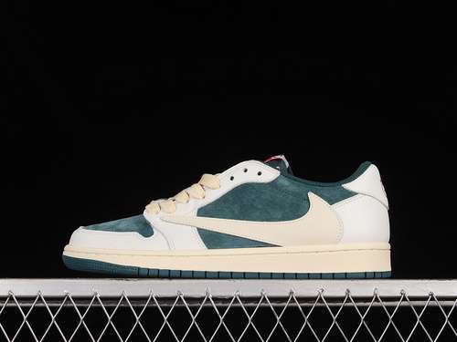 【300】[CQ4277-993]-[TRAVIS SCOTT X AIR JORDAN 1 LOW DARK GREEN/RED/WHITE]-[WOMAN:36-39]-[MAN:40-46]
