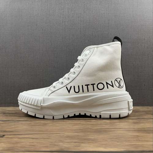【400】[L*V CANVAS BOOTS WHITE/WHITE/BLACK]-[WOMAN:35-40]