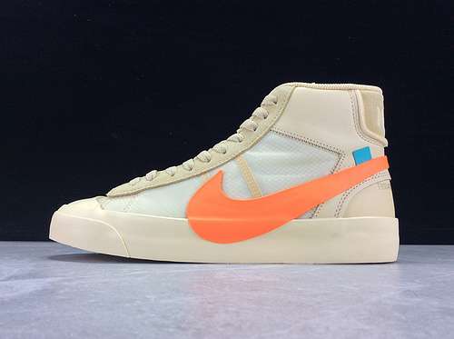 【450】[AA3832-700]-[BLAZER MID X OWALL HALLOW&#x27;S EVE CANVAS/TOTAL ORANGE-PALE VANILLA-BLACK]