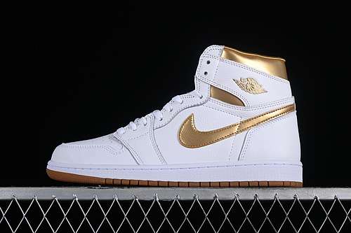 【360】[FD2596-107]-[AIR JORDAN 1 HIGH OG WHITE/METALLIC GOLD/GUM LIGHT BROWN]-[UNISEX:36-47.5]