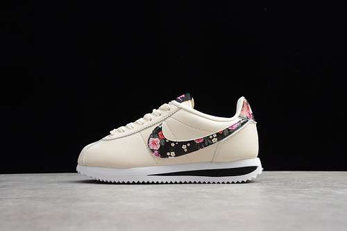 [BQ5297-100]-[CORTEZ BASIC VINTAGE FLORAL PALE IVORY/PINK TINT/BLACK]-[WOMAN:36-39]