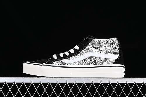 【230】[VN0A3WM34PL]-[VANS SK8-MID WHITE/BLACK]-[WOMAN:35-39]-[MAN:40-44]
